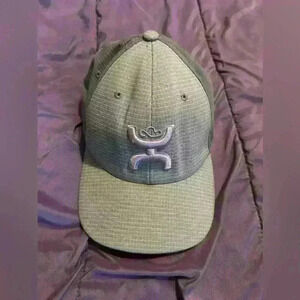 Hooey hat flex fit s-m  grey and pink